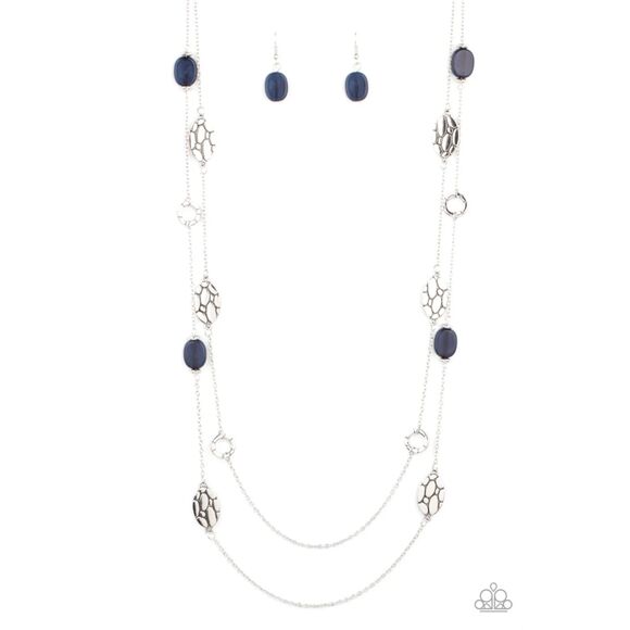 Cobble Creeks Blue Necklace (293) - Picture 2 of 3